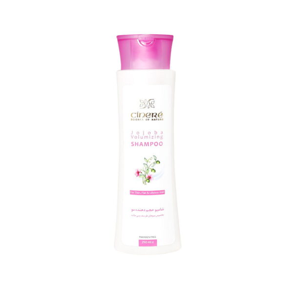 Cinere Jojoba Volumizing Shampoo For Thin, Flat & Lifeless Hair 250 ml شامپو حجم دهنده مو سینره مناسب موهای ظریف و بی حالت ۲۵۰ میلی لیتر