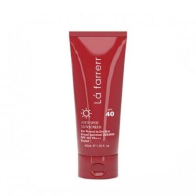 کرم ضد آفتاب و ضد لک رنگی SPF40 پوست خشک و معمولی لافارر