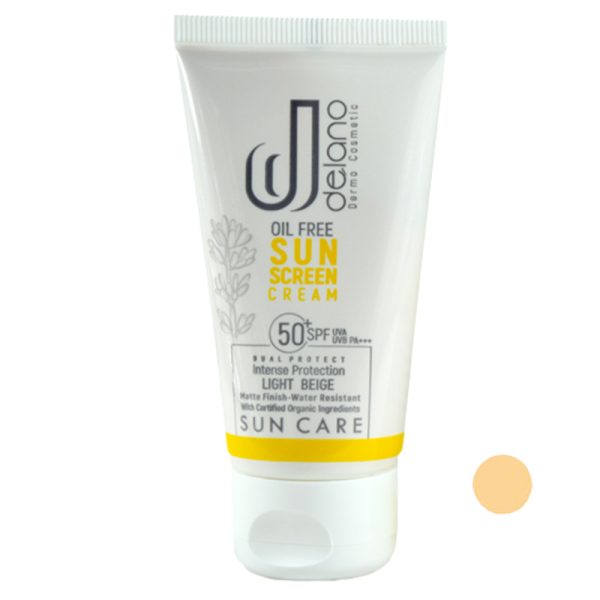کرم ضد آفتاب رنگی فاقد چربی دلانو SPF50