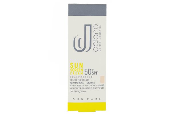 کرم ضد آفتاب رنگی فاقد چربی دلانو SPF50