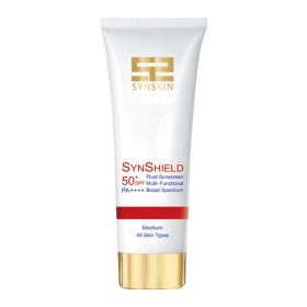 کرم ضد آفتاب فلوئید ساین شیلد SPF50 ساین اسکین که دارای بافت سبک و فلوئیدی است می‌توان روزانه جهت حفاظت پوست در برابر پرتوهای نور خورشید استفاده شود.