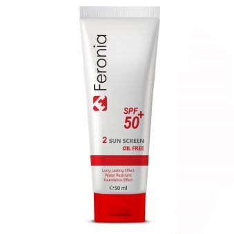 کرم ضد آفتاب رنگی فاقد چربی SPF50 فرونیا