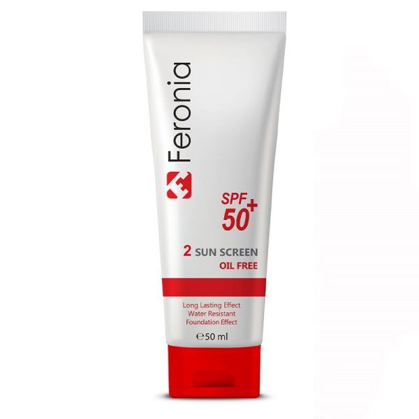 کرم ضد آفتاب رنگی فاقد چربی SPF50 فرونیا