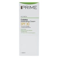 کرم مرطوب کننده آکنس SPF30 فاقد رنگ پریم مناسب پوست چرب، علاوه بر خاصیت مرطوب کنندگی، ترشح چربی پوست را کنترل و از پوست در مقابل آفتاب نیز محافظت می کند.