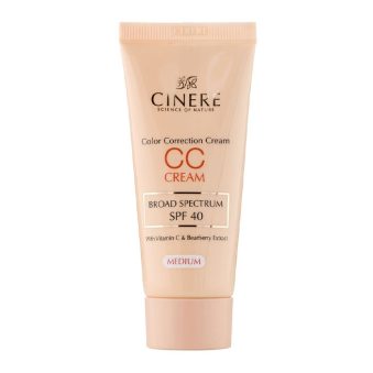سی سی کرم SPF۴۰ سینره کرم پودری روشن کننده با میزان پوشانندگی بالا و دارای بافتی سبک است. برای پوشاندن جوش، لک، تیرگی و قرمزی پوست استفاده می‌شود.