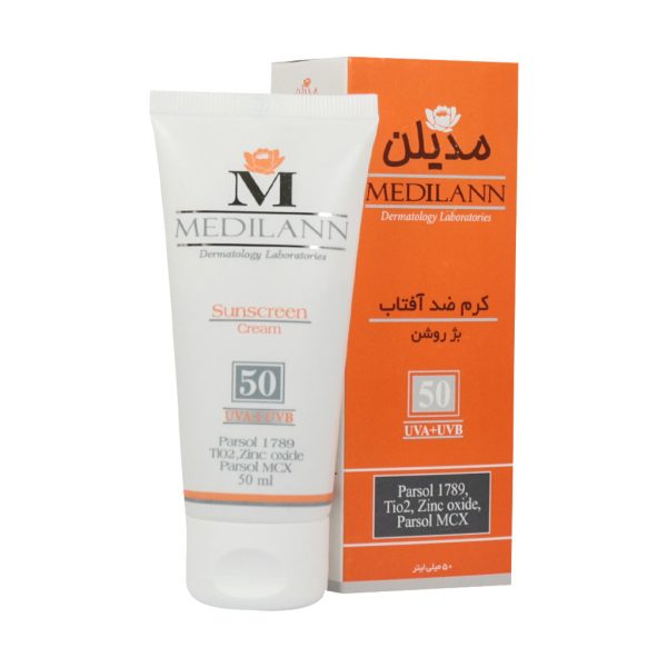 کرم ضد آفتاب رنگی SPF۵۰ مدیلن کرم ضد آفتاب رنگی SPF۵۰ مدیلن ، به دلیل مرطوبکنندگی و مقاومت در برابر آب و تعریق، برای انواع پوستهای خشک تا معمولی مناسب است.