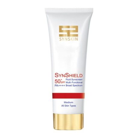 کرم ضد آفتاب فلوئید رنگی ساین شیلد SPF50 ساین اسکین