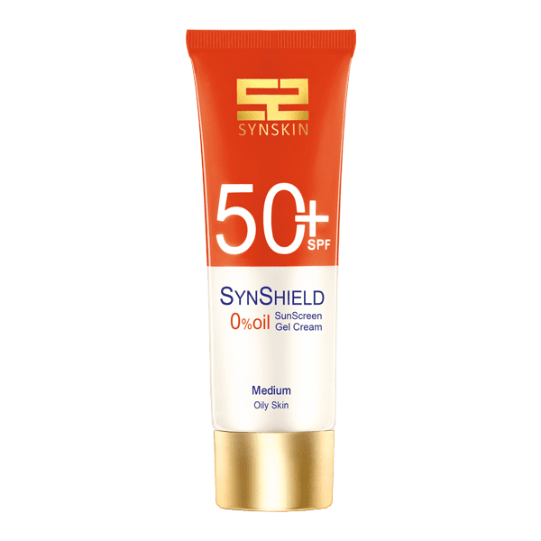 كرم ضد آفتاب SPF50 رنگی ساین شیلد مناسب پوست چرب -بژ متوسط كرم ضد آفتاب SPF50 رنگی ساین شیلد مناسب پوست چرب