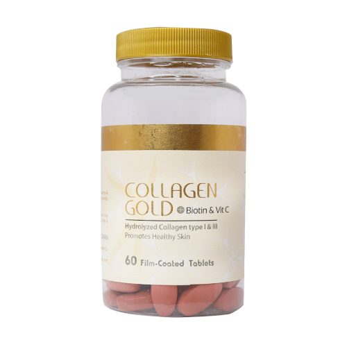 Adrian-Collagen-Gold-with-Biotin-and-vitamin-C-60-Tablets قرص کلاژن گلد بیوتین و ویتامین C آدریان