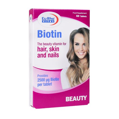 Eurho-Vital-Biotin-2500-Mcg-60-Tabs قرص بیوتین یوروویتال