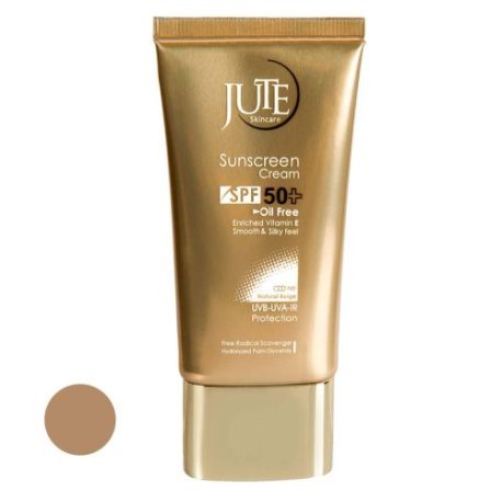 کرم ضد آفتاب رنگی SPF۵۰ پوست چرب ژوت- بژ طبیعی