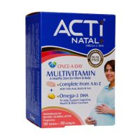 قرص مولتی ویتامین و امگا 3 اکتی ناتال پلاس
