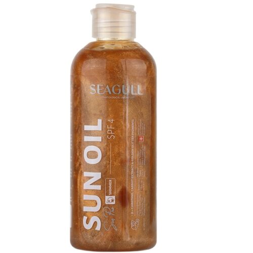 Seagull Shimmer Sun Oil 250 ml روغن برنزه کننده اکلیلی و ویتامینه سی گل