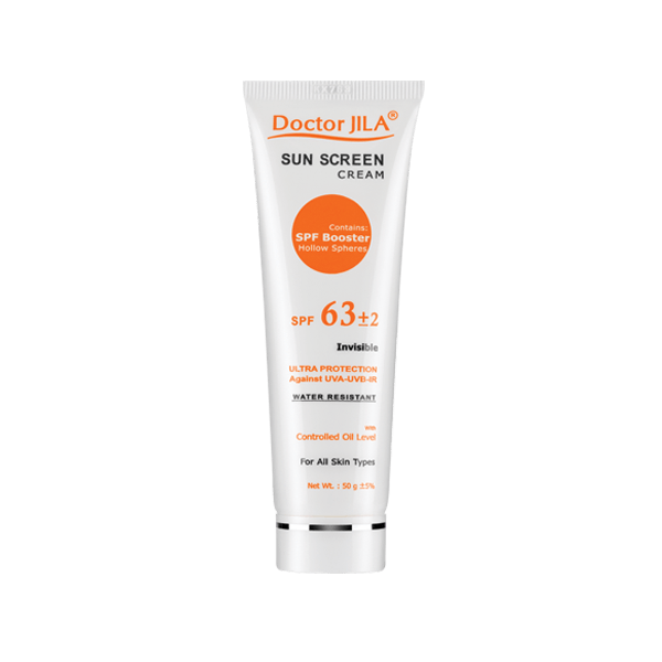 Dr-Jila-Sunscreen-Cream-SPF63-Invisible.png کرم ضد آفتاب بی رنگ SPF63 دکتر ژیلا با چربی کنترل شده 50 گرم - Image 1