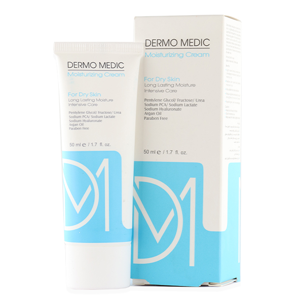 Dermo Medic Moisturizing Cream for Dry Skin 50ml کرم مرطوب کننده پوست خشک درمومدیک 50 میلی لیتر