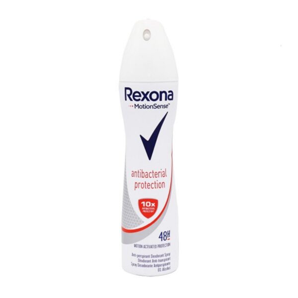 اسپری بدن زنانه 200 میلی لیتر رکسونا Rexona مدل antibacterial protection