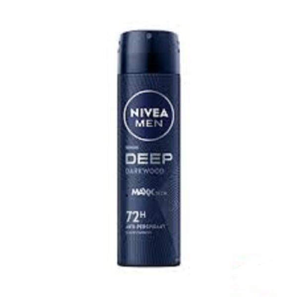 nivea-men-deodorant-spray-deep-darkwood اسپری بدن نیوا مردانه NIVEA MEN DEODORANT SPRAY DEEP DARKWOOD حجم150ml اصل