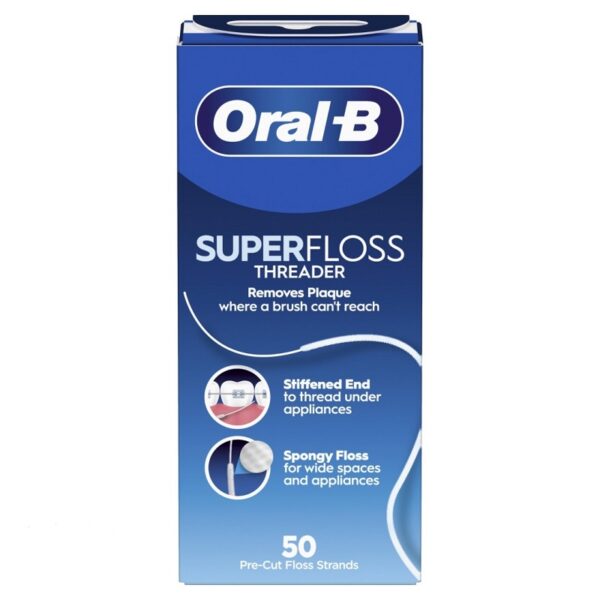 oral-b-superfloss-threader نخ دندان اورال بی مدل SUPER FLOSS - Image 1
