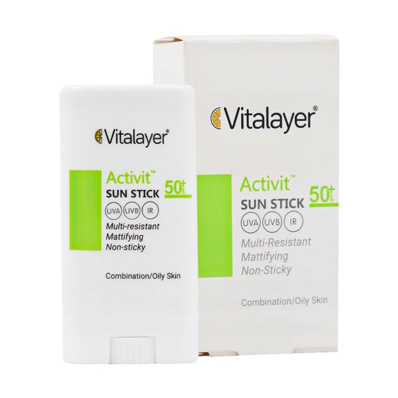 ضد آفتاب استیکی اکتیویت SPF50 ویتالیر 15 گرم