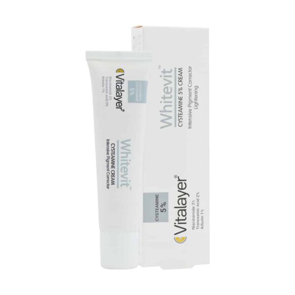 Vitalayer Cysteamine 5 Cream 40 Ml کرم ضد لک و روشن کننده قوی سیستئامین 5% وایت ویت ویتالیر 40 میلی لیتر - Image 1